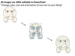 1814 business ppt diagram graphic of angry emoticon powerpoint template