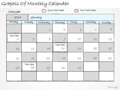 1814 business ppt diagram graphic of monthly calendar powerpoint template