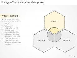 1814 business ppt diagram hexagon business venn diagram powerpoint template