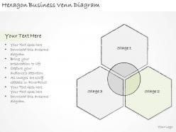 1814 business ppt diagram hexagon business venn diagram powerpoint template