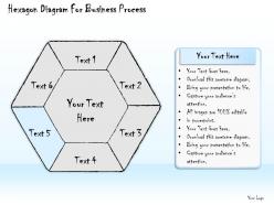 1814 business ppt diagram hexagon diagram for business process powerpoint template