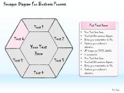 1814 business ppt diagram hexagon diagram for business process powerpoint template
