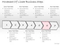 1814 business ppt diagram movement of linear business steps powerpoint template