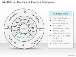 1814 business ppt diagram multilevel business process diagram powerpoint template