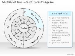 1814 business ppt diagram multilevel business process diagram powerpoint template