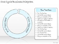 1814 business ppt diagram one cycle business diagram powerpoint template