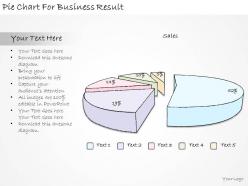 1814 business ppt diagram pie chart for business result powerpoint template