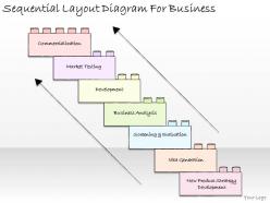 1814 business ppt diagram sequential layout diagram for business powerpoint template