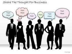 1814 business ppt diagram share the thought for business powerpoint template
