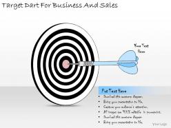 1814 business ppt diagram target dart for business and sales powerpoint template