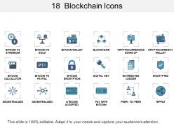 18 blockchain icons