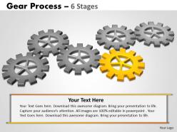 18 gears process 6 stages style 2 powerpoint slides and ppt template