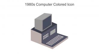 1980s Computer Colored Icon In Powerpoint Pptx Png And Editable Eps Format