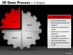 69686346 style variety 1 gears 4 piece powerpoint presentation diagram infographic slide