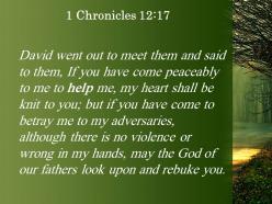 1 chronicles 12 17 if you have come to me powerpoint church sermon