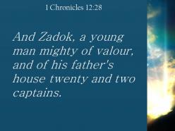 1 chronicles 12 28 a brave young warrior with 22 powerpoint church sermon