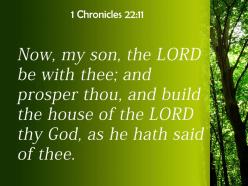 1 chronicles 22 11 your god as he said powerpoint church sermon
