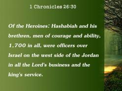 1 chronicles 26 30 the lord and for powerpoint church sermon