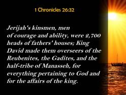 1 chronicles 26 32 god and for the affairs powerpoint church sermon