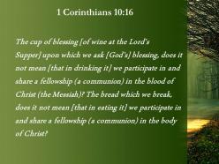 1 corinthians 10 16 the cup of thanksgiving powerpoint church sermon