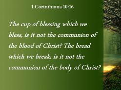 1 corinthians 10 16 the cup of thanksgiving powerpoint church sermon