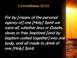 1 corinthians 12 13 we were all given the one powerpoint church sermon