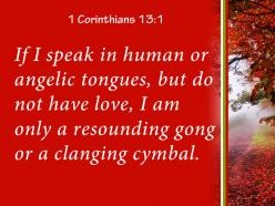1 corinthians 13 1 i am only a resounding gong powerpoint church sermon