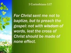 1 corinthians 1 17 the cross of christ be emptied powerpoint church sermon