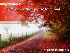 1 corinthians 4 5 will receive their praise powerpoint church sermon