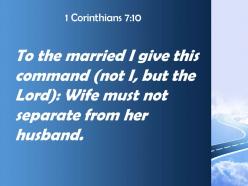 1 corinthians 7 10 the married i give powerpoint church sermon