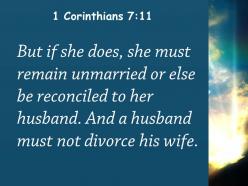1 corinthians 7 11 she must remain unmarried powerpoint church sermon