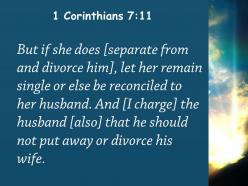 1 corinthians 7 11 she must remain unmarried powerpoint church sermon
