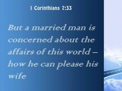 1 corinthians 7 33 the affairs of this world powerpoint church sermon