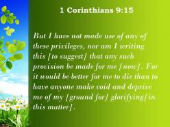 1 corinthians 9 15 any of these rights powerpoint church sermon