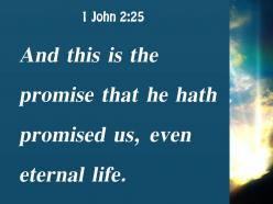 1 john 2 25 and this is what he promised powerpoint church sermon