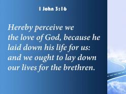 1 john 3 16 lay down our lives powerpoint church sermon