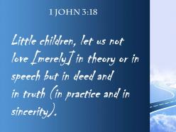 1 john 3 18 love with words or tongue powerpoint church sermon