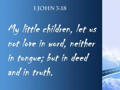 1 john 3 18 love with words or tongue powerpoint church sermon