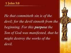 1 john 3 8 the devil has been sinning powerpoint church sermon