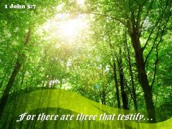 1 john 5 7 for there are three that testify powerpoint church sermon