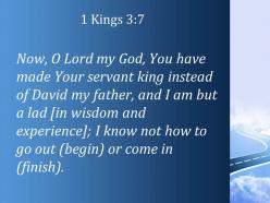 1 kings 3 7 i am only a little child powerpoint church sermon
