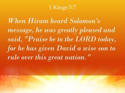 1 kings 5 7 a wise son to rule over powerpoint church sermon