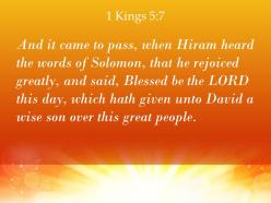 1 kings 5 7 a wise son to rule over powerpoint church sermon