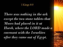 1 kings 8 9 there was nothing in the ark powerpoint church sermon