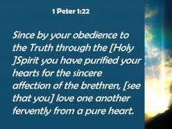 1 peter 1 22 the truths that you have sincere powerpoint church sermon