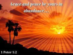 1 peter 1 2 peace be yours in abundance powerpoint church sermon