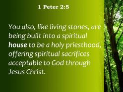 1 peter 2 5 you also like living stones powerpoint church sermon