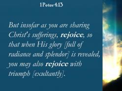 1 peter 4 13 you may be overjoyed when powerpoint church sermon