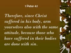 1 peter 4 1 their bodies are done with sin powerpoint church sermon