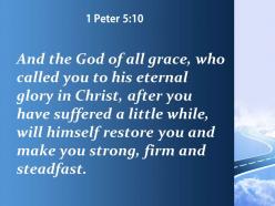 1 peter 5 10 you have suffered a little while powerpoint church sermon